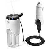 Car Humidifier Cloele Protable Mini Cool Mist Ultrasonic Aroma Essential Oil air Diffuser 50ml With Car charger