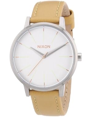 Kensington Leather Womens Watch One Size Natural Silver