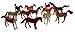 Funabaloo Cowgirl Horse Birthday Party Favor Supplies 60 Piece Bundle (12 Pink Horse Wristbands, 12 Horse Pencils, 12 Mini Plastic Toy Horses, 24 Horse & Pony Stickers)