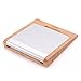 SAMDI Wood Stand Holder, Bamboo platforms Tray for Apple Wireless Magic Trackpad, Touchpad Keyboard Bracket for Track Pad Accessories Wooden Holder（White）