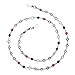 RANHUU Beaded Eyeglass Chains for Women Reading Glasses Cords Colorful Sunglasses Chain Holder Lanyards Eyewear Retainer (Silver+Whole colorful beads)