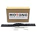 MOTONG Stainless Steel Watch Band Strap For MOTO 360 2nd Gen,Men's 46mm,Come with Quick Release 22mm(5H Black)