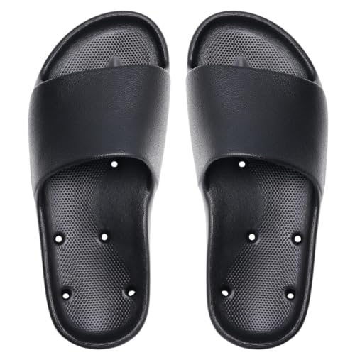 GETOEU Unisex Arch Support Shower Shoes with Drain Holes Slides at Amazon