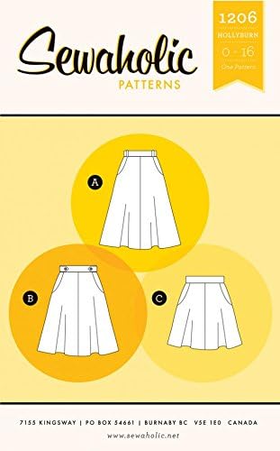 Sewaholic Ladies Easy Sewing Pattern 1206 Hollyburn Skirt