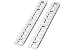 LOEZORA 2PCS 6000 lbs Heavy-Duty Aluminum Loading Ramps, 72" x 15", with Beavertail Hook End & Anti-Slip Surface, Universal Trailer Ramps for Motorcycle, ATV, UTV, Tractor, Trucks, SUV, Lawn Mower