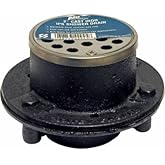 PROFLO PF42945 2'' Cast Iron Two-Piece IPS Shower Drain with Stainless Steel Strainer - Stainless Steel