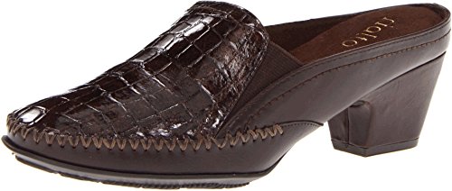 Rialto Women's Vette Brown Croco Patent Clog/Mule 7.5 B (M)