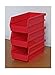 Triton Products 3-220R LocBin Stacking, Hanging, Interlocking Polypropylene Bins 7-3/8-Inch L by 4-1/8-Inch W by 3-Inch H Red 24 CT
