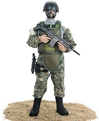 Kibby Upgraded 12 Poseable Special Forces Action Figure Newest 1: 6 ACU Jungle Camouflage Stand Bendable Soldier Figure