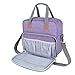 LUXJA Carrying Case Compatible with Cricut Easy Press (9 inches x 9 inches), Tote Bag Compatible with Cricut Easy Press and Supplies (Bag Only, Patent Design), Purple