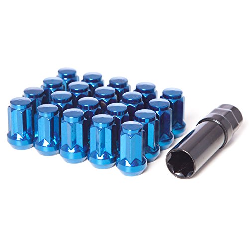 Click Here to See More Images Circuit Performance Star Spline Drive Lug Nuts Blue 12x1.25 (20 Piece Set)