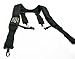 MagnoGrip Padded Tool Belt Suspenders with Magnetic Storage, XL Smartphone Pouch, and D-Ring Belt Loops - Heavy-Duty 1680D Ballistic Polyester for Professional Construction & DIY Projects - Black.