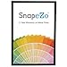 SnapeZo Poster Frame 18x24 Inches, Black 1 Inch Aluminum Profile, Front-Loading Snap Frame, Wall Mounting, Sleek Series