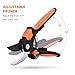 VicTsing Professional Graden Pruner Kit, Bypass Gardening Hand Shears and Micro-Tip Snip Sharp Blades Clipper with Portable Oxford Pouch, Perfect Tools Set for Comfortable Trimming（Set of 2）