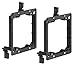 iMBAPrice Dual Gang (2-Gang) Low Voltage Mounting Bracket - Black (Pack of 2) primary