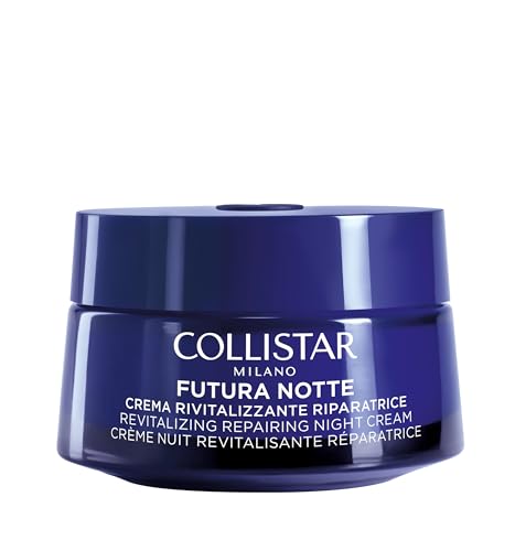 Collistar Futura Revitalising Night Cream for Face, Regenerating Night Cream for Mature Skin, Brightening, Nourishing, Silicone-Free, Dermatologically Tested, 50 ml
