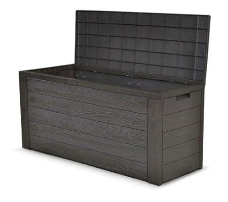 Auflagenbox Holz Optik Gartenbox Gartentruhe Auflagen Kissenbox Gartentruhe