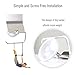 MYNER Toilet Paper Holder, Nail-Free Tissue Box, Suction-installed Toilet Paper Dispenser, Stainless Steel Tissue Dispenser, Water-Proof Tissue Box for Washroom