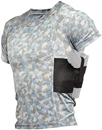 ConcealmentClothes Men’s Crew Neck Undercover- Concealed Carry Holster Shirt- Multiple Colors Available