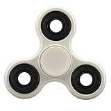 EDC Fidget Spinner, Hand Tri-Spinner Fidget Stress Relief Toys for Adults and Kids, All-in-one Design High Speed Ceramic Bearing 2-3 Min Spins,Relieves your ADD ADHD Autism Anxiety Boredom Matt White