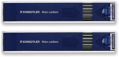 Pm0606 Staedtler Mars Carbon Lead, 2mm, B (200-B) 2 packs