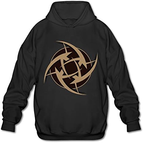 MSKOOK Men's Ninjas In Pyjamas Hooded Sweatshirt Black