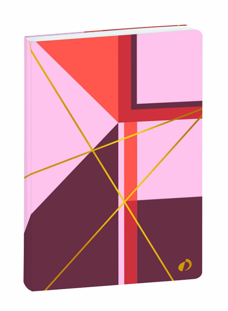 QUO VADIS Nova Notebook 15 Lined Bright Shaved Finish 10 x 15 cm Navy Pink