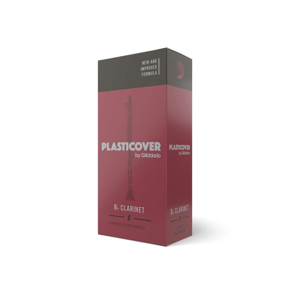 Rico Plasticover 1.0 Strength Reeds for Bb Clarinet (Pack of 5)