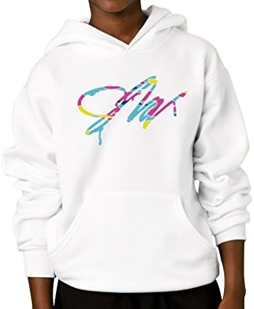 Masterookie Big Boys Girls Jake Paul Bainbro Signature Drip Cotton Hoodie Sweatshirt S White