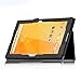Acer Iconia One 10 B3-A20 case, KuGi Multi-Angle Stand Slim-Book PU Leather Cover Case only fit for for Acer Iconia One 10 B3-A20 tablet (Black)