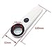 40X Magnifying Magnifier Glass Jeweler Eye Jewelry Loupe Loop 2 LED Light US