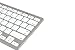 BATTOP Wireless Bluetooth Keyboard For IPad / IPhone /PC/ IOS System (Apple Style Keyboard) Silver Color