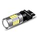 Alla Lighting 54-SMD 3156 3157 LED Turn Signal Light Bulbs High Power 4014 48-SMD LED 3157 Bulb 6000K Xenon White 3156 3157 LED Bulb Super Bright LED 4157 3457 3157 Blinker Light(Set of 2)