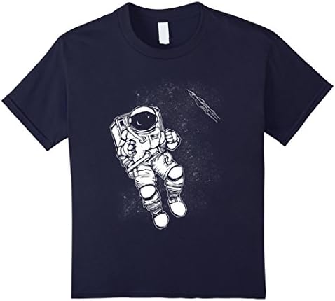 Kids NASA Space Astronaut Kids Boys Girls T-shirt 8 Navy