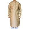 Maple-Abbigliamento-Uomo-Kurta-Pajama-Ricamato-In-Seta-Cotone-Indiano-Apparel
