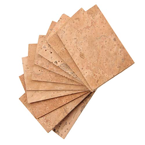 LDCRE 10pcs Soprano Tenor Sax Saxophone Clarinet Joint Natural Neck Cork Sheet Natural Kit