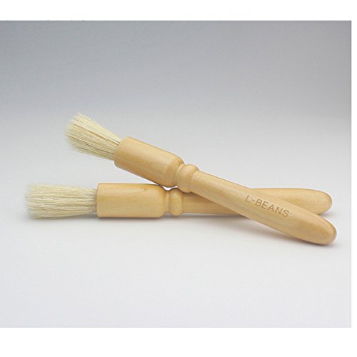 image for MagiDeal Coffee Grinder Cleaning Brush, Heavy Wood Handle & Natural Br