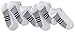 adidas Kids-Boy's/Girl's Cushioned No Show Socks (6-Pair), White/Black/Aluminum 2, Medium