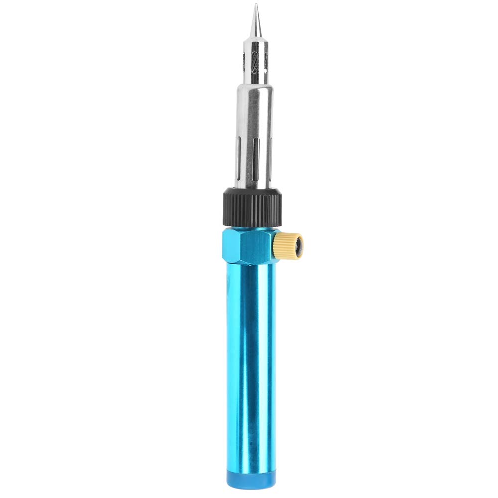 Portable Gas Soldering Iron, Micro Torch Mini Welder Soldering Welding Iron Pen‑Shaped Gas Torch Butane Heat Pen Pneumatic Temperature Adjustable Welding Tool