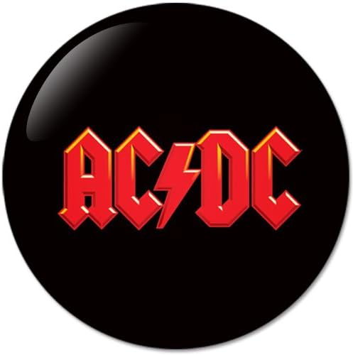 AC/DC : Rock Band #5 Music Collection Bottle Opener Round Button Badges With Refrigerator Magnet, NEW 2.25 Inch (58mm)