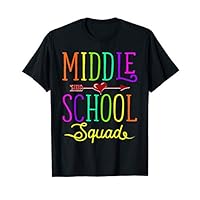 Back To School Shirt Middle School Squad Teacher, Student T-Shirt