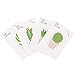 GTHER Cactus Notepad, Cactus Sticky Note Self Stick Self-Adhesive Cute Notes Notepads Posted Writing Pads Stickers Paper (4 Pads, Cactus)