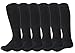 6 Pairs men's Dr. Motion 8-15 mmHg Graduated Supports Compression Knee High Socks - Sock size:(10-13) (Grey)