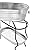 BirdRock Home Stainless Steel Beverage Tub with Stand | Oval | Bottom Tray | Party Drink Holder | Wooden Handles | Outdoor or Indoor Use | Free Standing