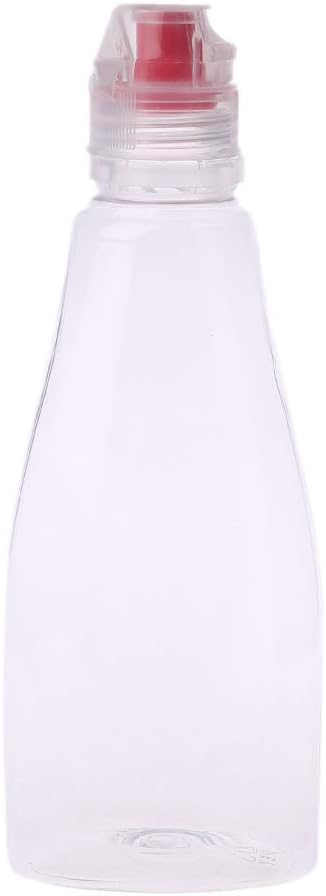 Mayoaoa Liquid Soap Dispenser Squeezable Bottle Condiments Container Travel Reusable Dispenser with a Capacity of 400g Honey For Sauce Ketchup Honey Dispenser, Polyethylene Terephthalate, red