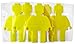 Lifetime Inc Coolest Mini Figure Shape Cutout Self-Stick Notepads - Bricks or Building Blocks Theme
