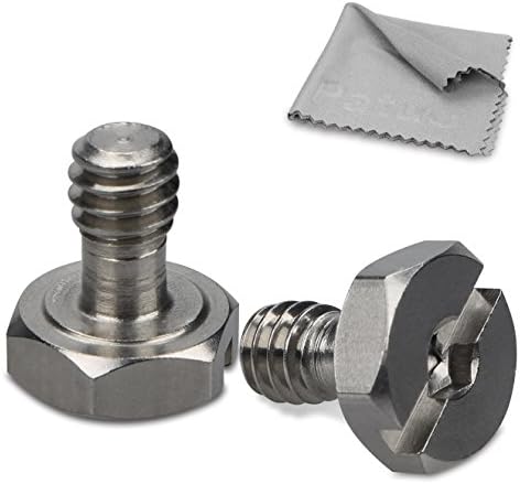 Patuo® 1/4 Inches Camera Screw Adapter Connecter 100% Stainless Steel Durable Hex Screw Camera Rig Accessories- 2 Pack