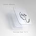 Hanging Hooks,Adhesive Hooks-Heavy Duty 21lb,Wall Hooks Value Pack 6 Pack,Utility Hooks Set for Bathroom Kitchen Office Decorations