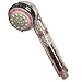 Ronaqua Filtered Hand Held Shower Head with Vitamin C by, Filter Removes Hard Water and Chlorine, prevents Dry Skin and Hair, 8 settings, Water Saving, Easy To install (Pink)