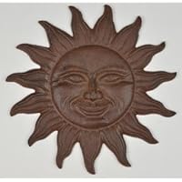 Decorative Cast Iron Sun Face Yard Garden Stepping Stone 11.375 Wide